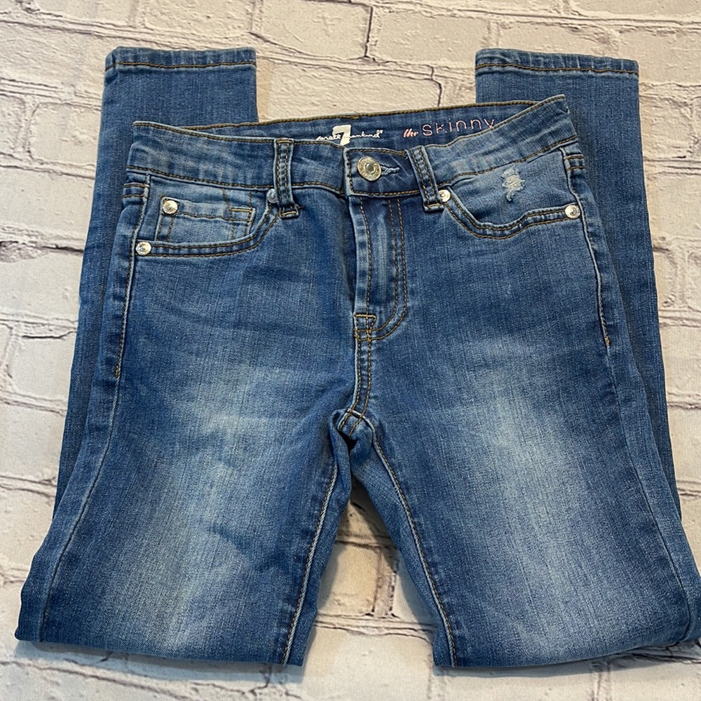 7 For All Mankind Skinny Jeans Girls Size 8